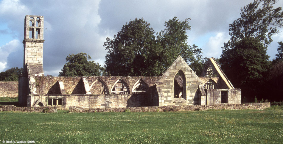 Chapel ruins, Lanvern, Brittainy, France