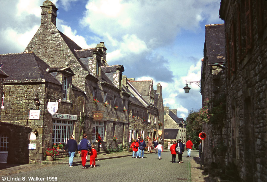 Tourists in Red, Locronan, Brittainy, France