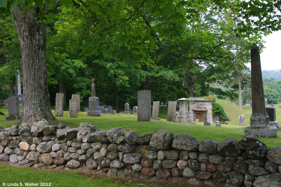 The old cemetery in Woodbury, Connecticut has burials dating back to the 1600's.