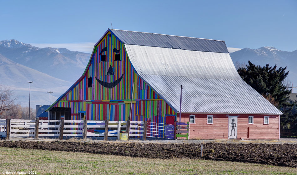 Whimsical barn, Whitney, Idaho