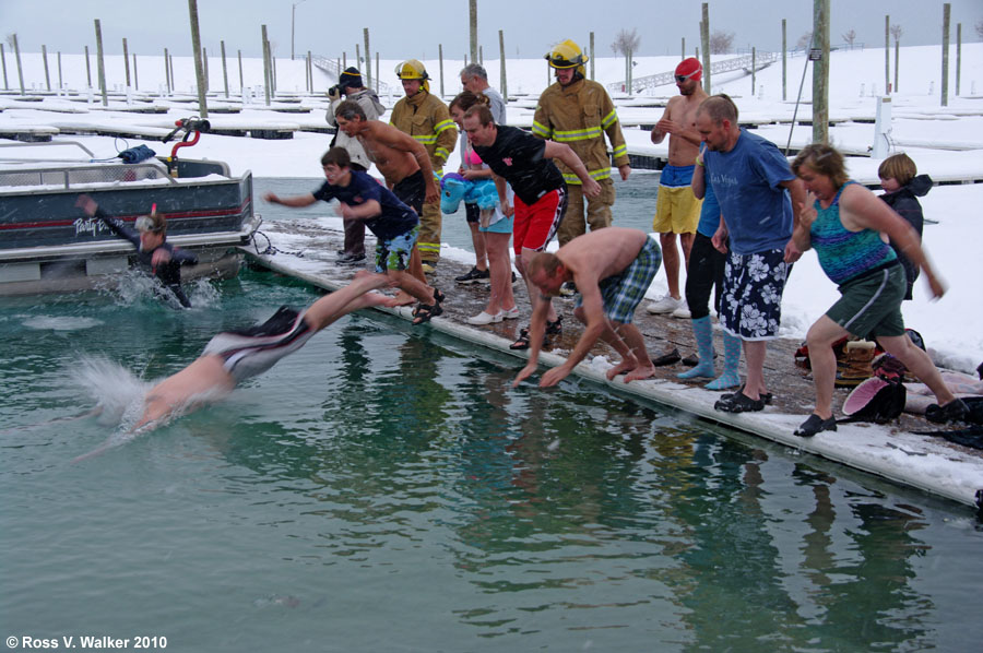 Bear Lake Polar Plunge, Garden City Marina, Utah