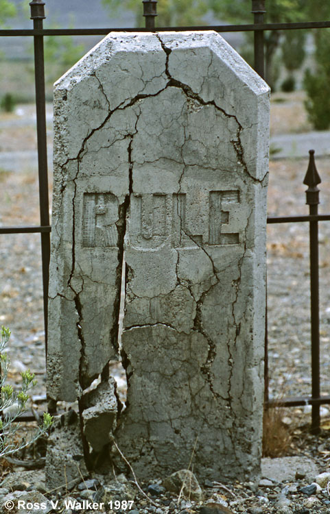 "Broken Rule", Mono Lake Cemetery, California