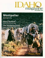Idaho Magazine, wagon train cover