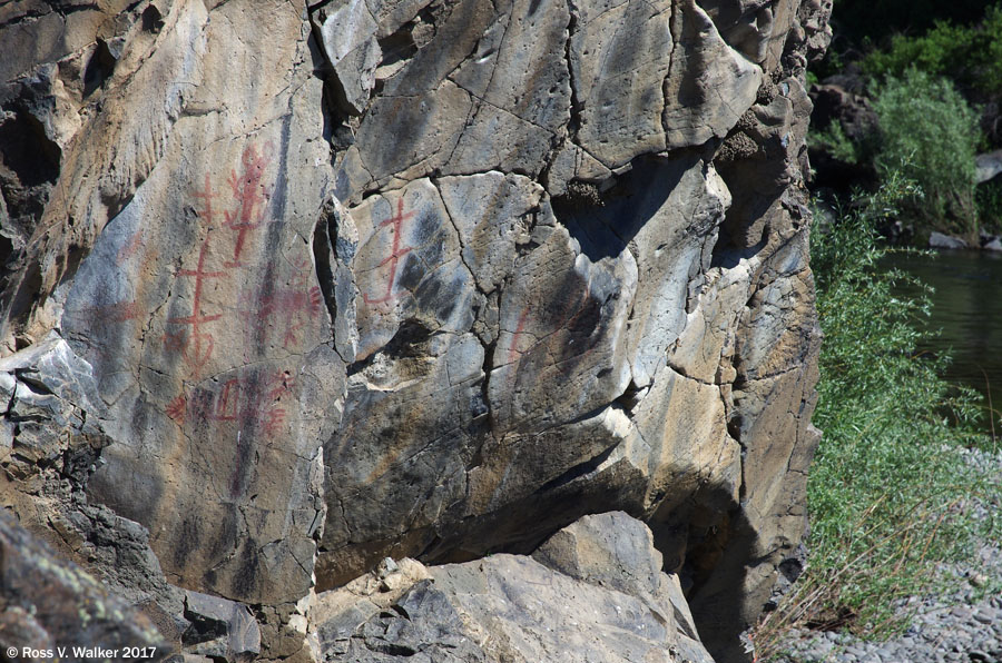 Picture Gorge pictographs, John Day Fossil Beds, Oregon