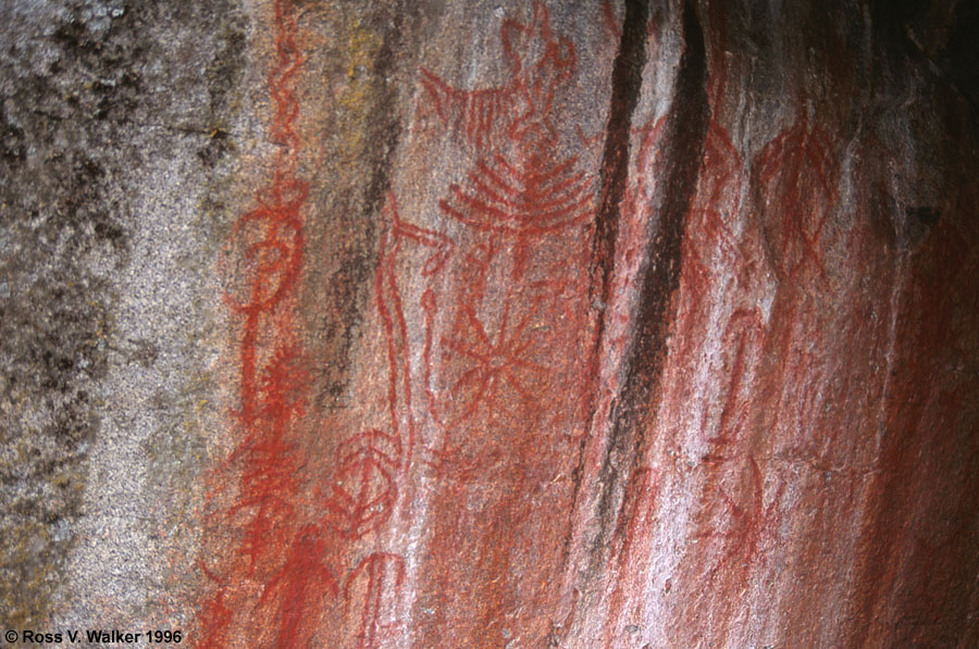 Hospital Rock pictographs, Sequoia National Park, California