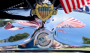 Flags on a Studebaker