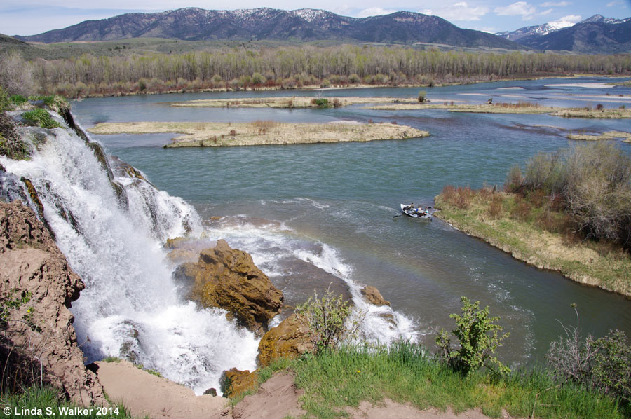 Fall Creek Falls and the Snake River near Swan Valley, Idaho