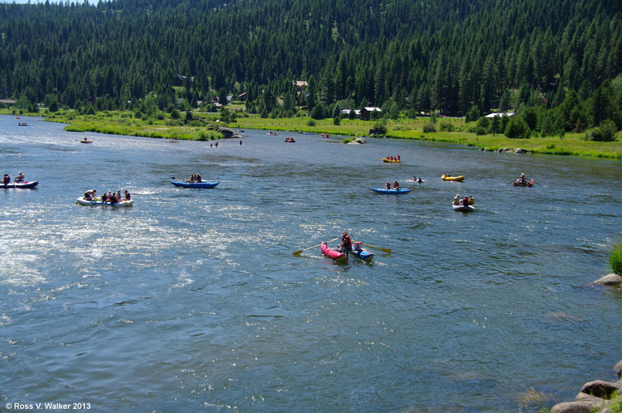 Rafting on the Payette River at Smith's Ferry, Idaho