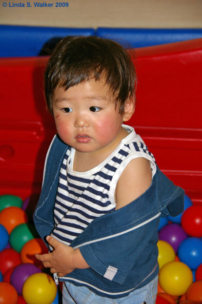 Child at the Hilton Hotel, Urayasu, Japan