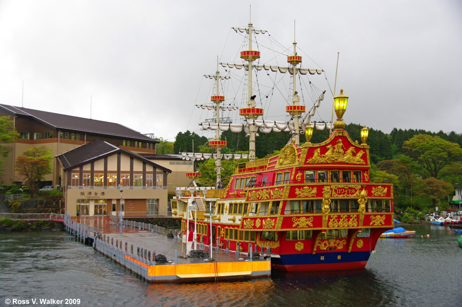 Lake Ashi pirate ship, Japan.