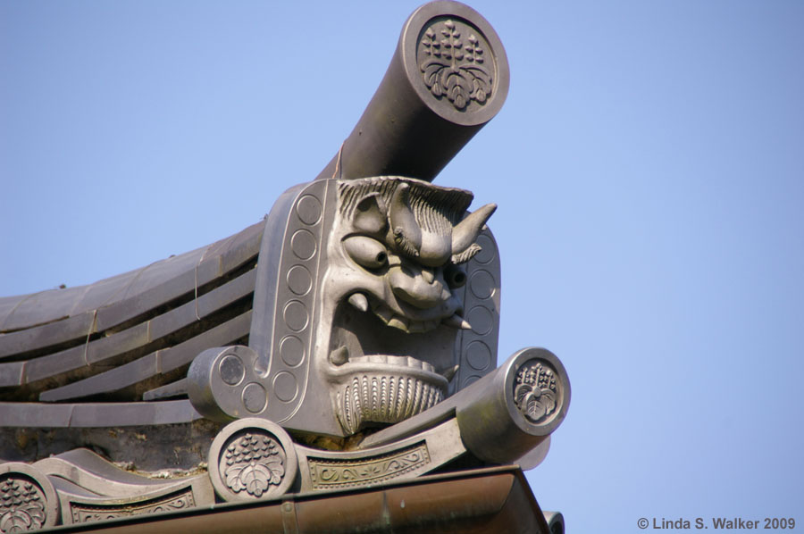 Roof guardian, Golden Pavilion outbuilding, Kyoto, Japan