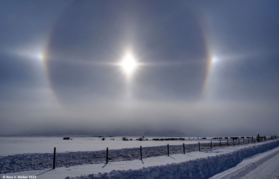 Sun dog near Georgetown, Idaho