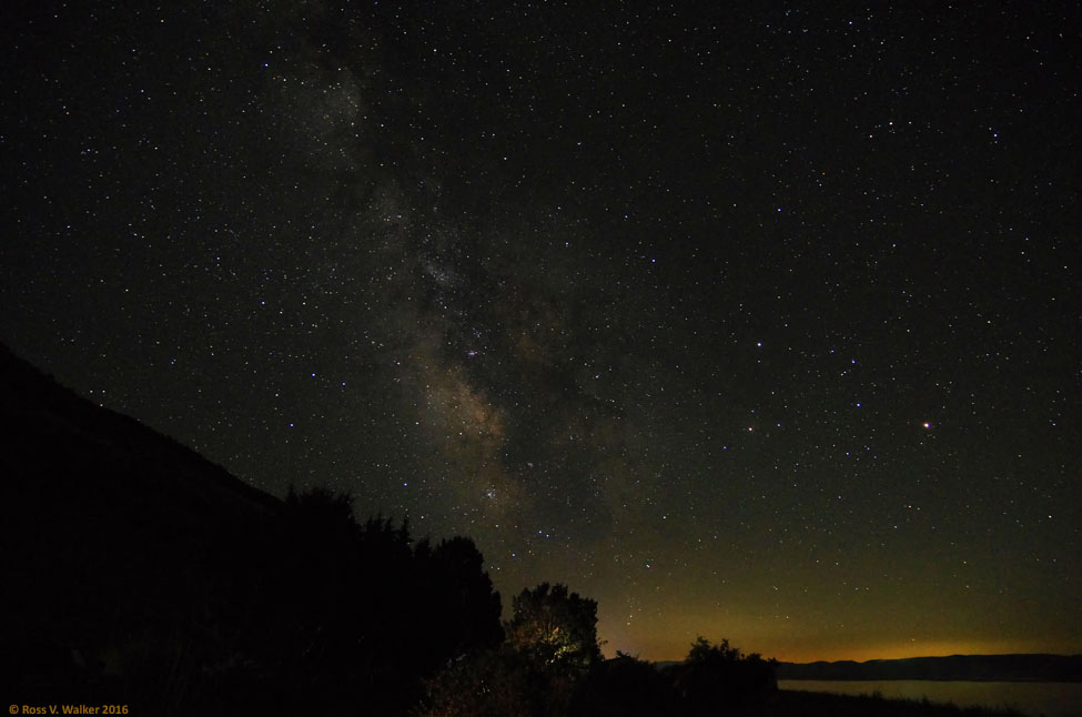 The Milky Way, looking south from Cisco Beach campground
