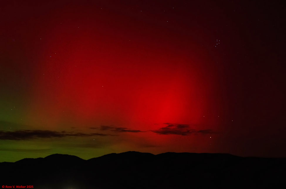 Northern lights from Montpelier, Idaho