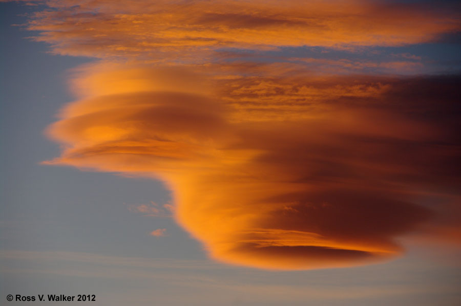 Lenticular clouds, Lone Pine, California