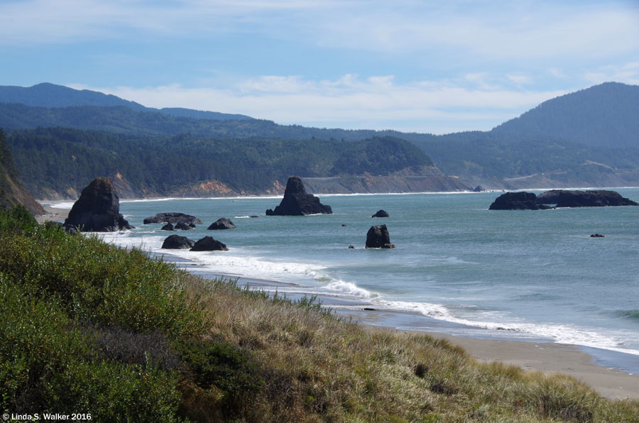 Pacific coast from Battle Rock City Park, Port Orford, Oregon