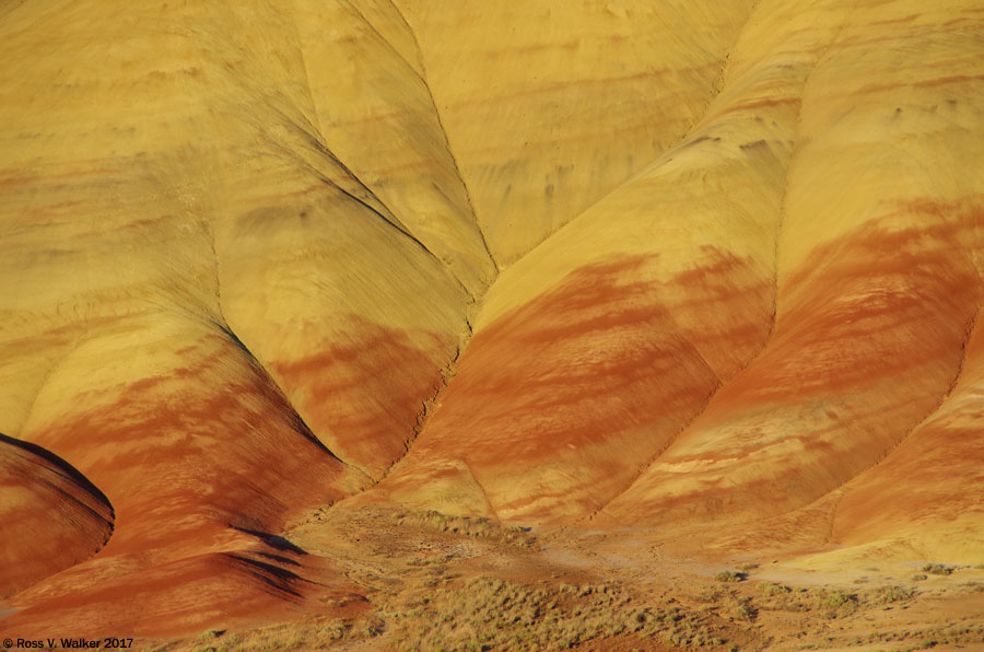 Eroded hill from the Painted Hills overlook, Oregon