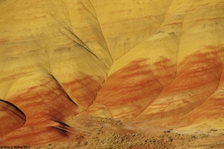 Painted Hills, golden light