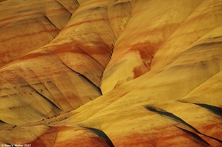 Painted Hills, golden light