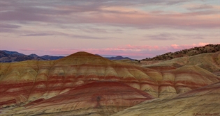 Painted Hills sunset in the east