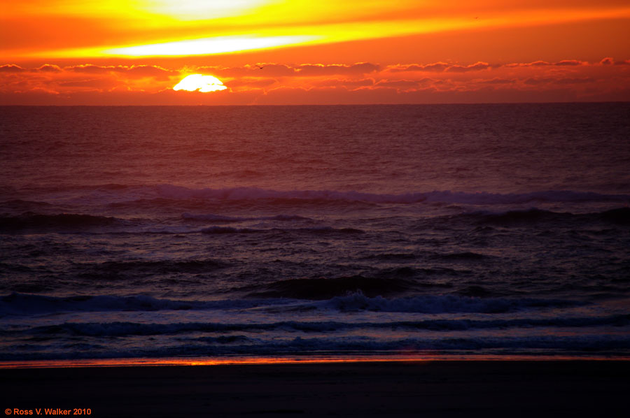 Sunset from Waldport, Oregon