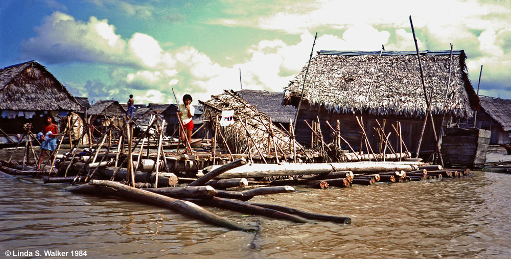 The floating city of Belen, Amazon River, Peru