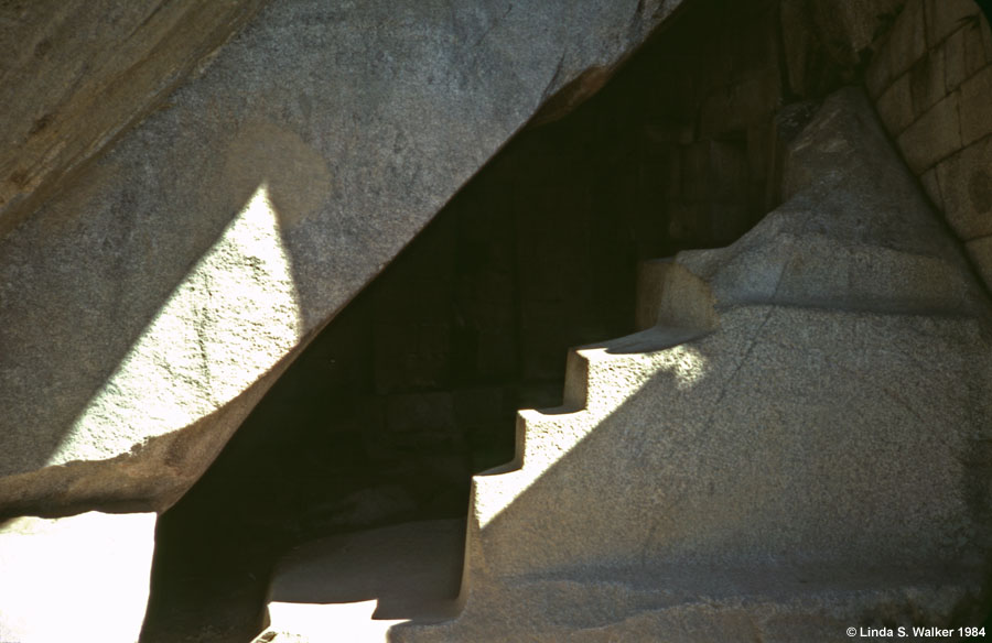 Inca tomb, Machupicchu, Peru