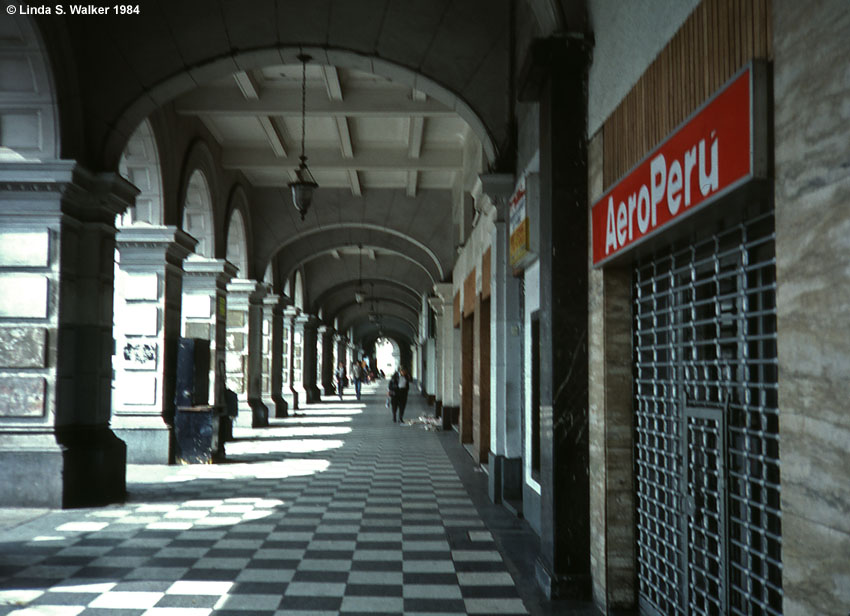 Sidewalk arches, Lima, Peru