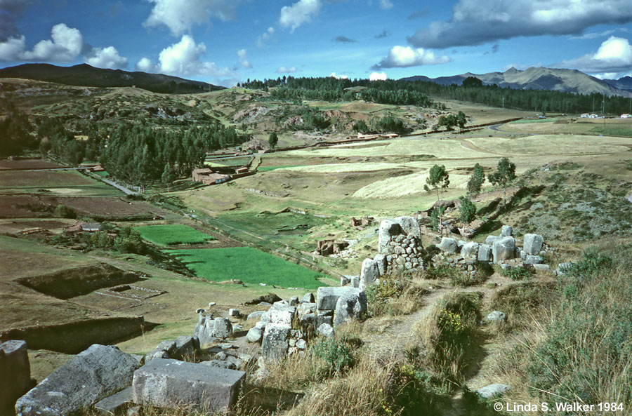 Farmland from Sacsayhuaman Fortress, Peru