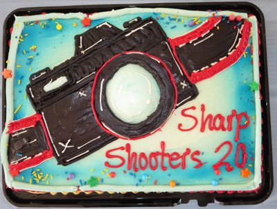 Sharp Shooters Camera Club 20th anniversary cake