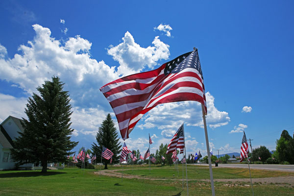 4th of July flags