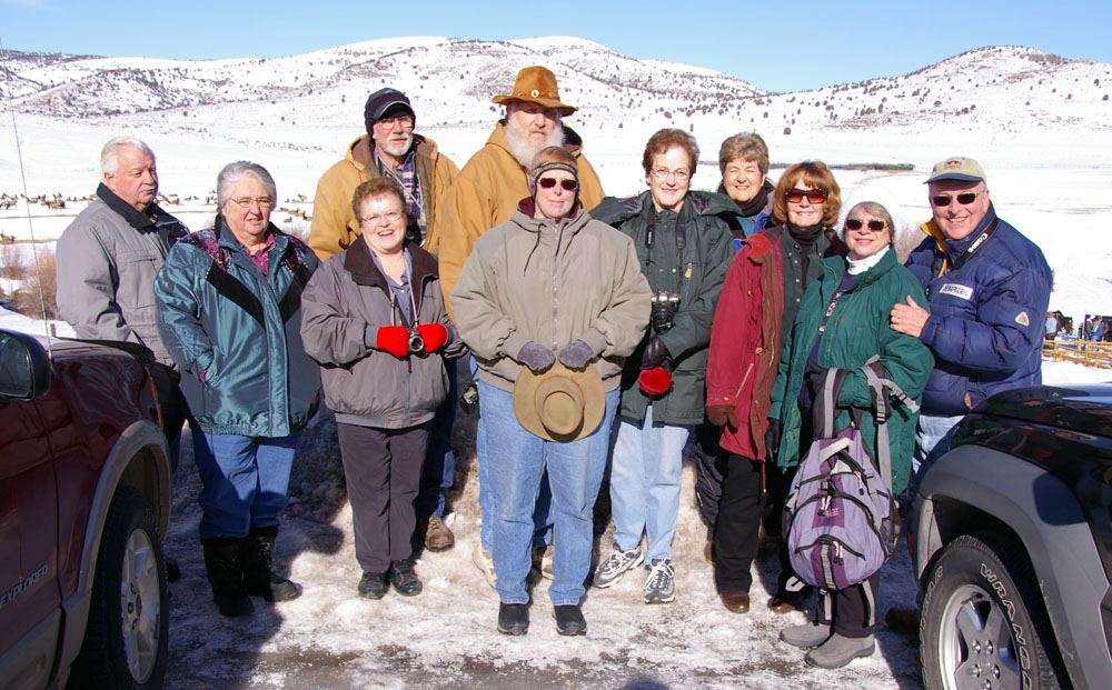 Sharp Shooters camera club field trip to the Hardware Ranch elk herd in Utah