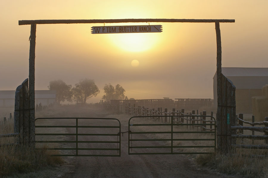 Sunrise over the Blotter Ranch, Montpelier, Idaho