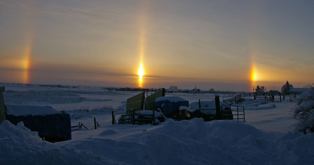 Three Sundogs, Ovid, Idaho