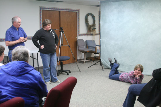 Sharp Shooters camera club, posing class