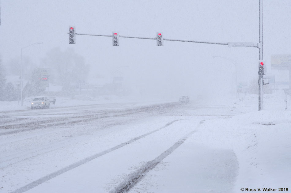 Stop.  Blizzard, Montpelier, Idaho