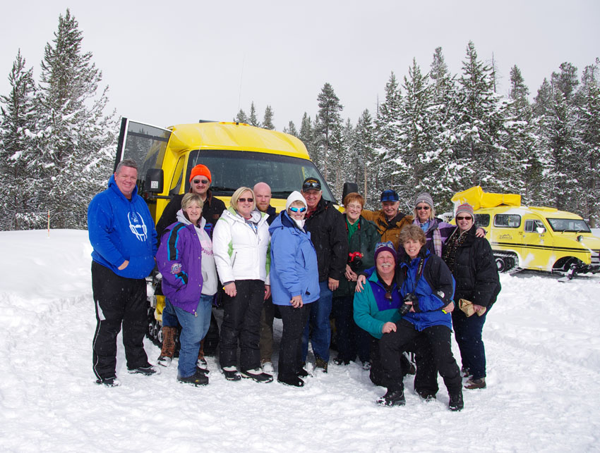 Sharp Shooters Camera Club Yellowstone snowcoach tour