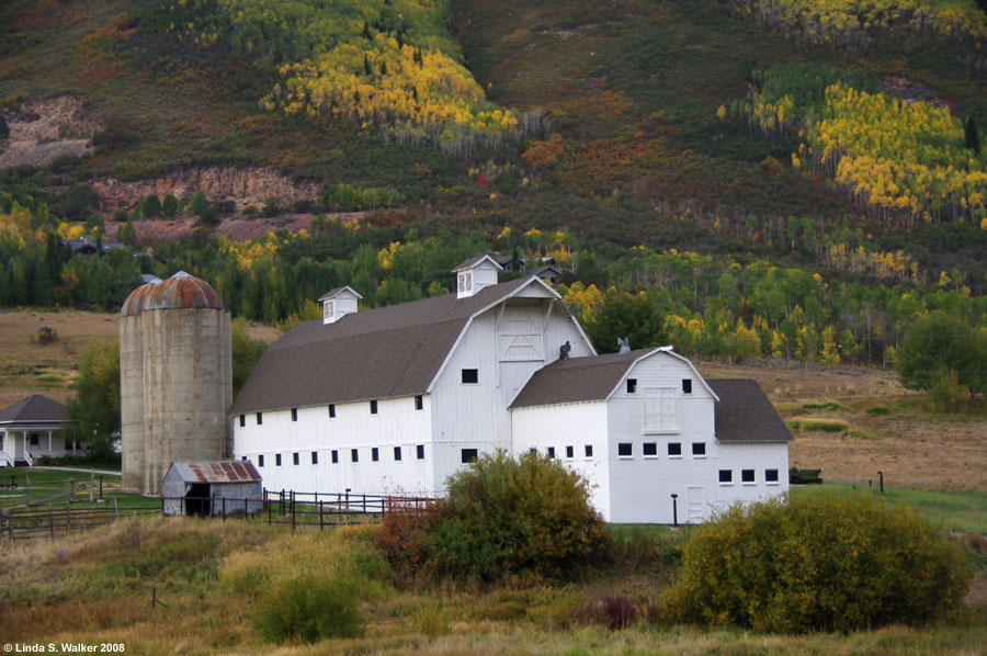 A beautiful barn at the McPolin Farm, Park City, Utah