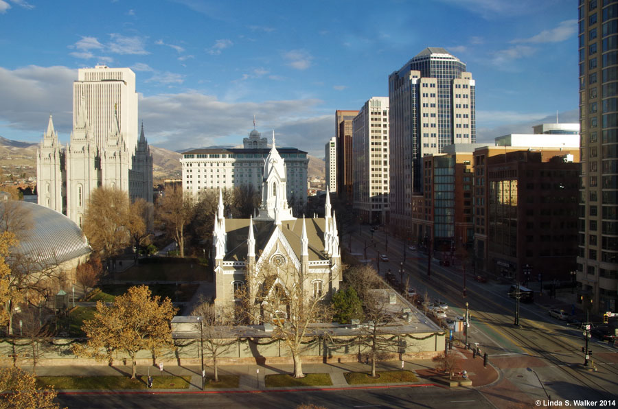 Temple Square and South Temple Avenue, Salt Lake City, Utah