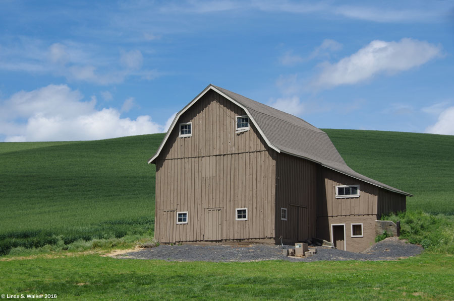 Gambrel roof barn near Colton, Washington