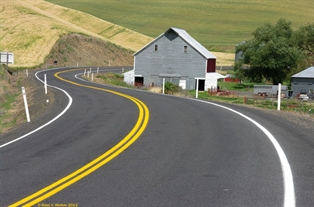 Barna and road, Palouse