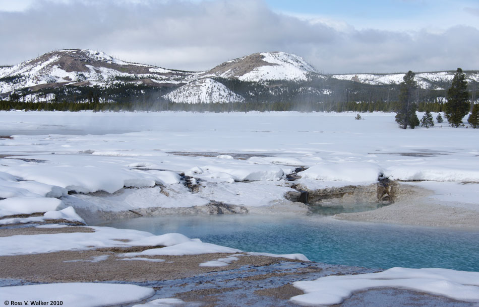 Opal Pool, Twin Buttes, Midway Geyser Basin, Yellowstone National Park, Wyoming