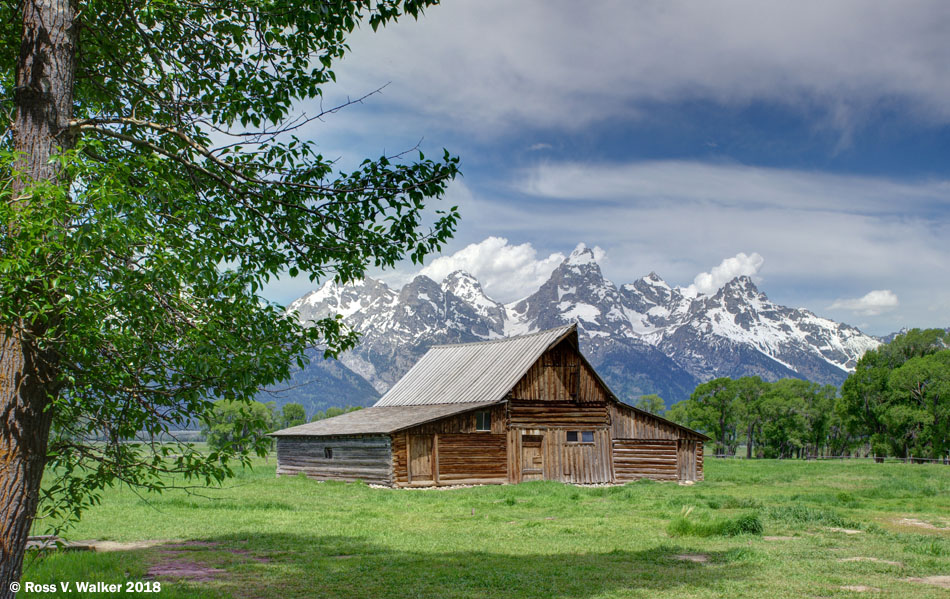 Moulton barn on Mormon Row, Grand Teton National Park, Wyoming