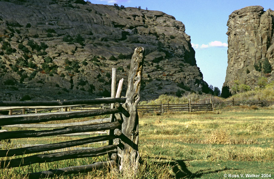 Devil's Gate was a major landmark on the Oregon Trail, Alcova, Wyoming