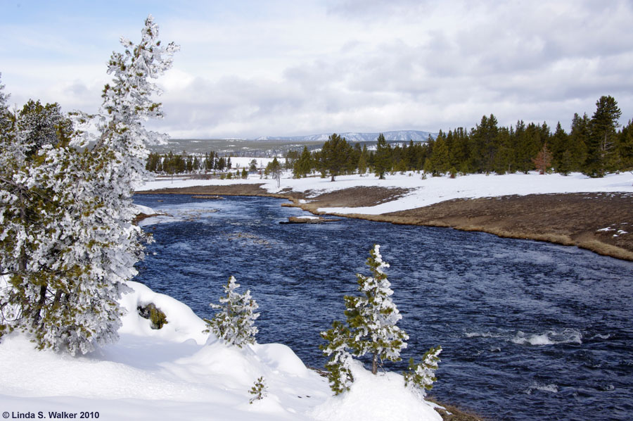 Firehole River near Midway Geyser Basin, Yellowstone National Park, Wyoming