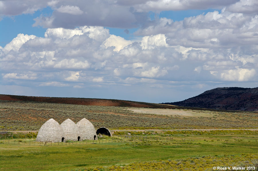 Charcoal kilns near Piedmont ghost town, Wyoming