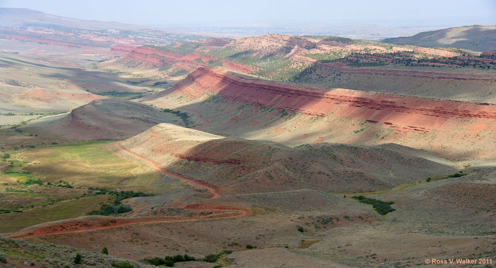 Shadows on Red Canyon, Wyoming