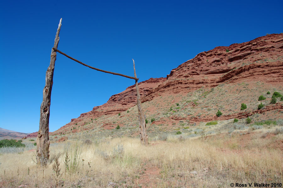 An old gate in Red Canyon, Wyoming