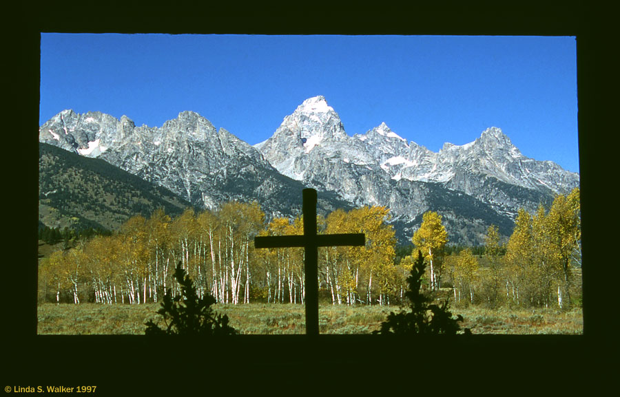 Sacred View, Chapel of the Transfiguration, Grand Teton National Park, Wyoming