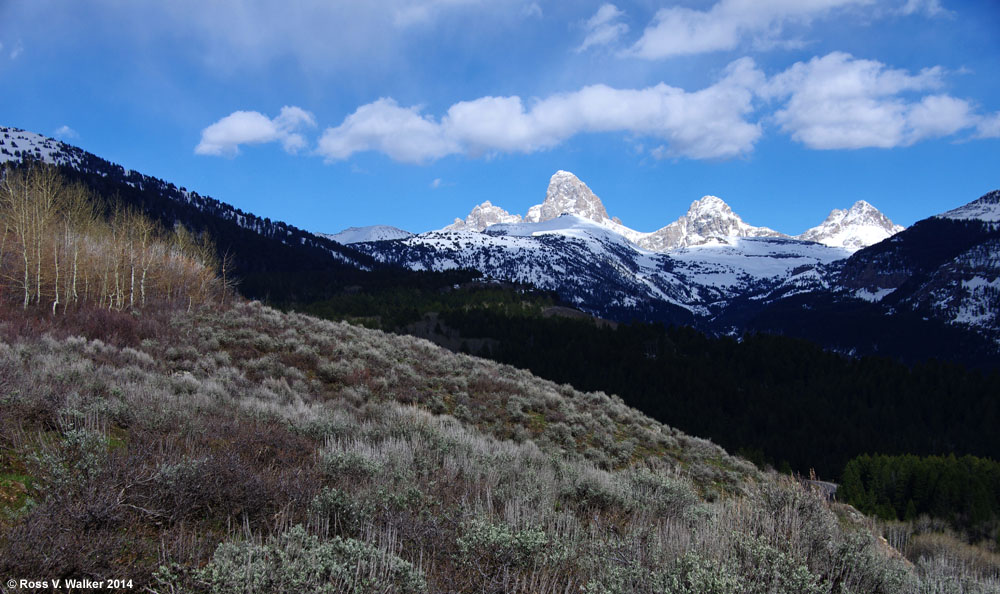The west side of the Grand Tetons near Alta, Wyoming